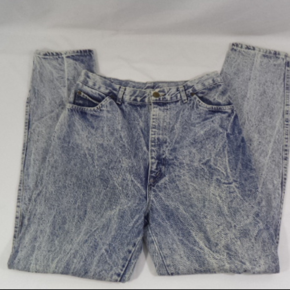 Vintage 80s Mom Jeans Acid Wash High Waist 13/14